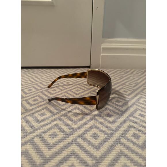 Chanel Wrap-around Tortoise Sunglasses